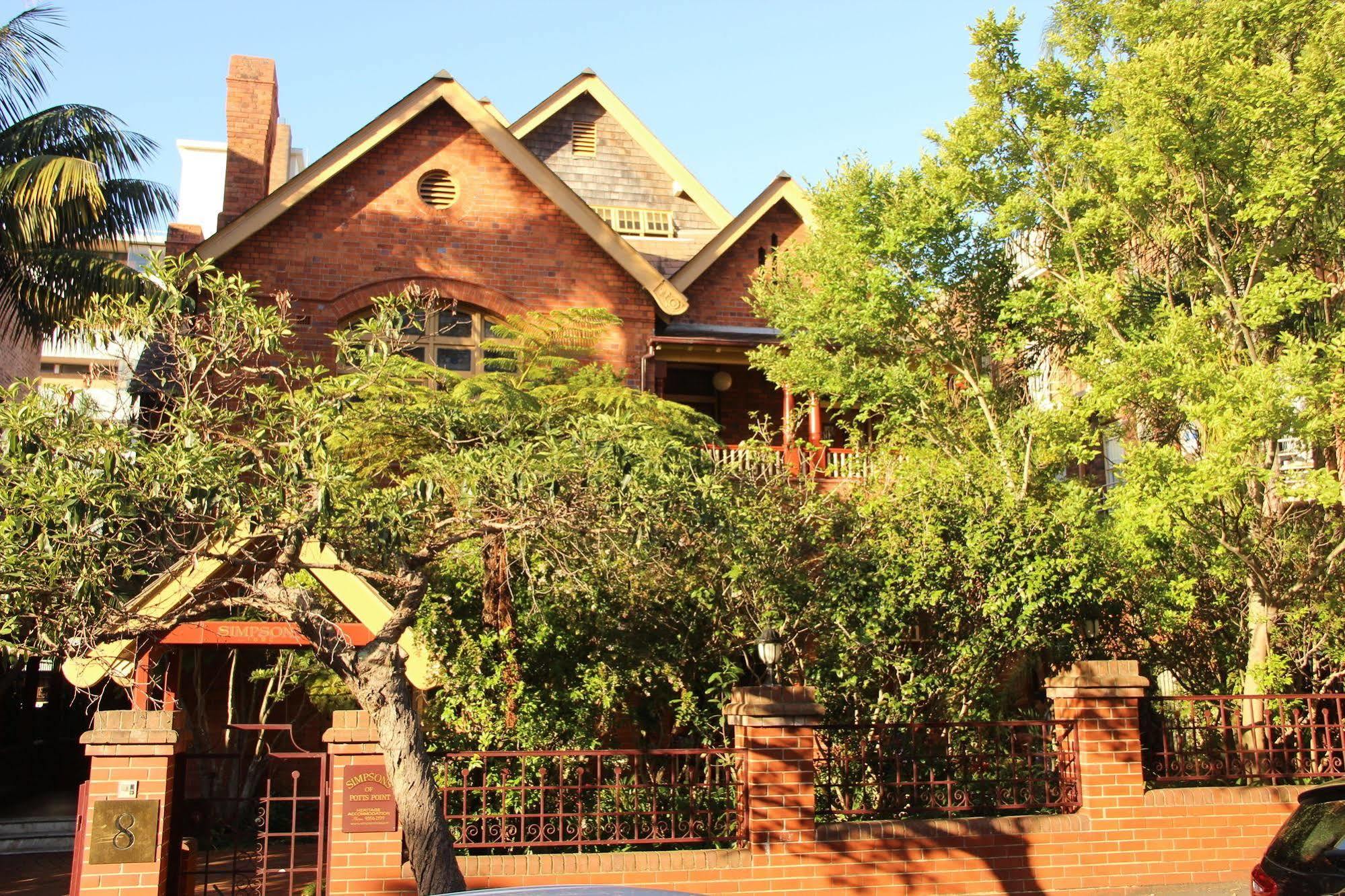 Hotel Simpsons Of Potts Point Sídney Exterior foto